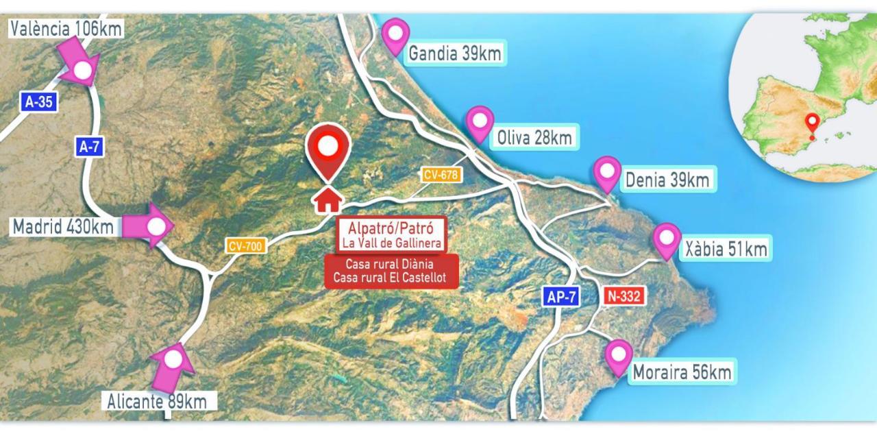 Buhardilla Rustica En La Vall De Gallinera Aparthotel Patró Eksteriør bilde